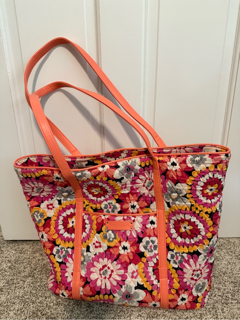 Vera Bradley trimmed tote in Pixie Blooms